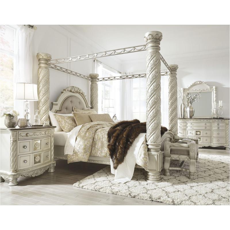 ashley california king beds with big post